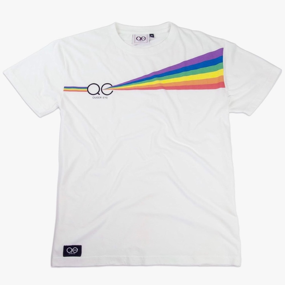 🏳️‍🌈NWT! QE Rainbow Prism Tshirt